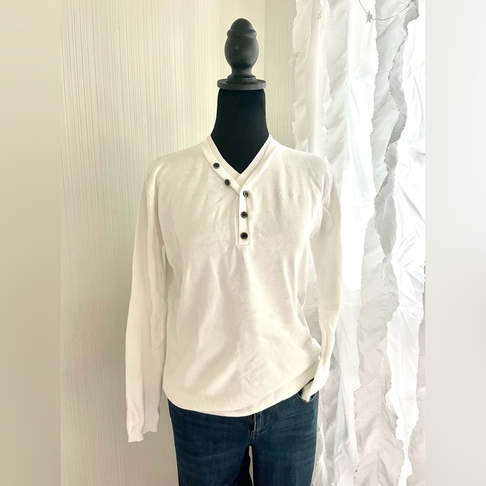 XS Blanc du Nil sweater white long sleeve women’s  coastal sailing regatta